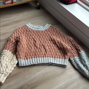 Chunky Knit Colorblock Sweater
